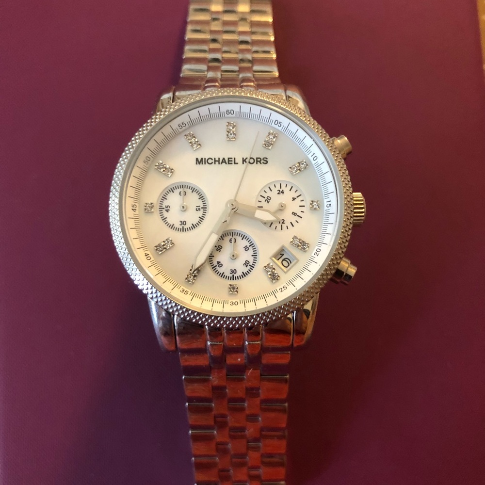 Michael Kors Women’s Ritz watch- only wore once.